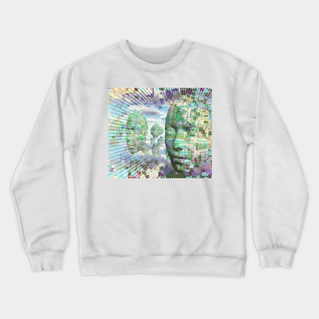 Do androids dream of electric sheep Crewneck Sweatshirt by rolffimages